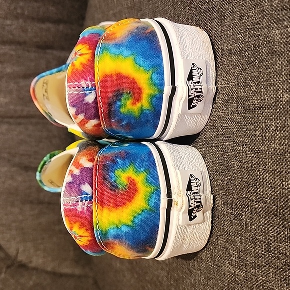 Like New Van's Slip Ons Original Summer Tie Dye Sz 7.5 Women's - Picture 2 of 5